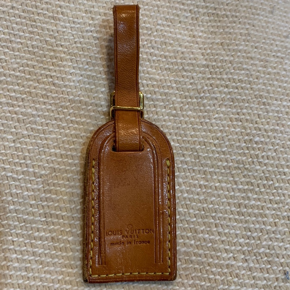 Authentic LV Small Name Tag